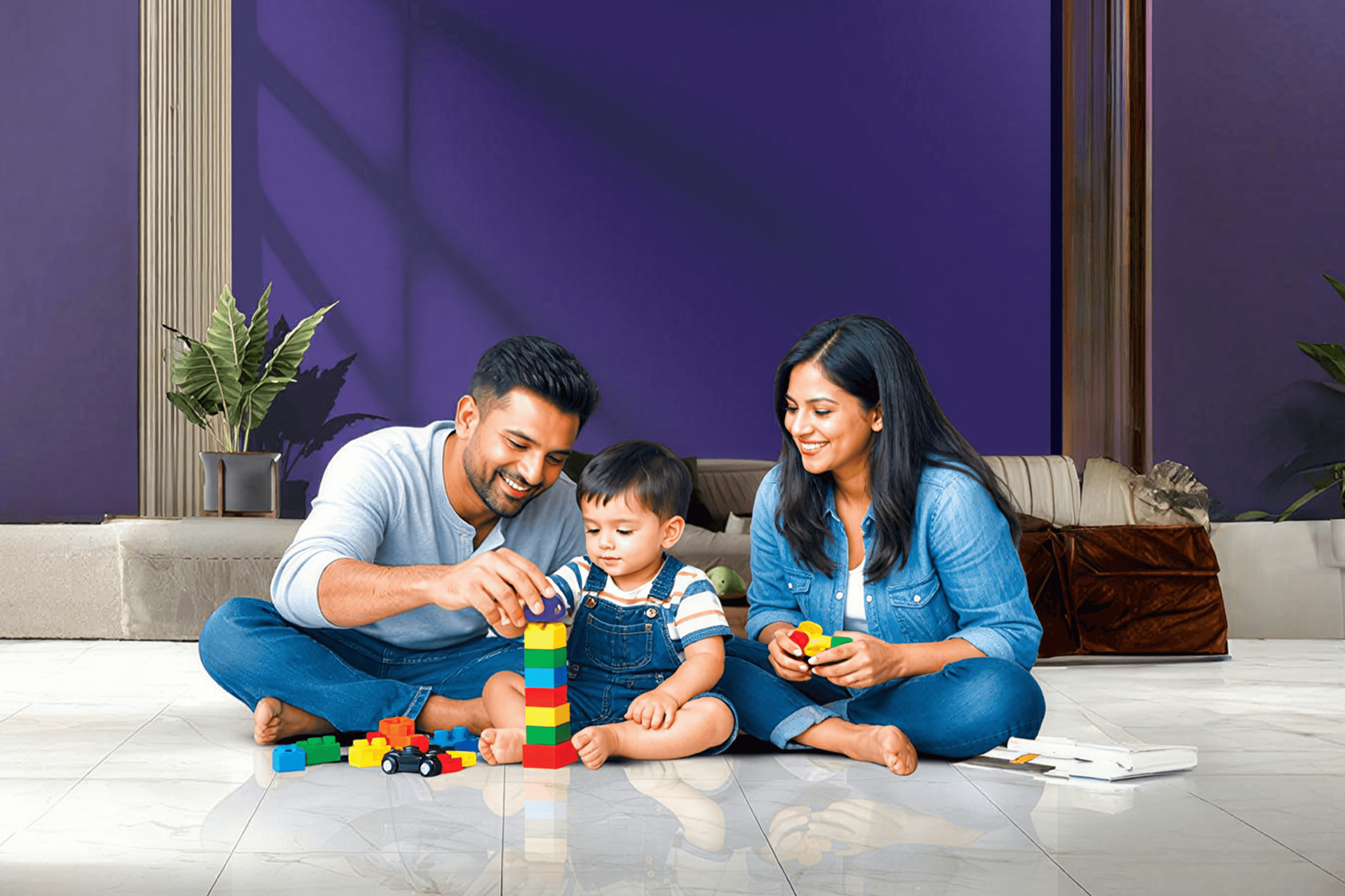 Beautiful modern living room interior